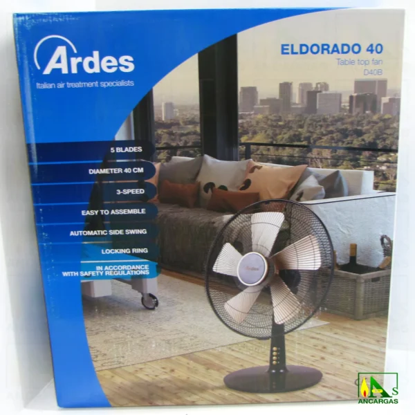 Ardes Ventiliador Eldorado de Sobremesa 40cm - Eldorado 40 - Imagen Web de Ancargas ©