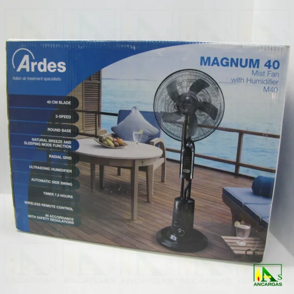 Ardes Ventilador Humidificador de Pie - Magnum Mist Ø40cm M40 - Imagen Web de Ancargas ©