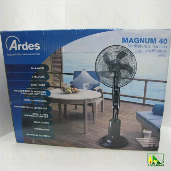 Ardes Ventilador Humidificador de Pie - Magnum Mist Ø40cm M40 - Imagen Web de Ancargas ©