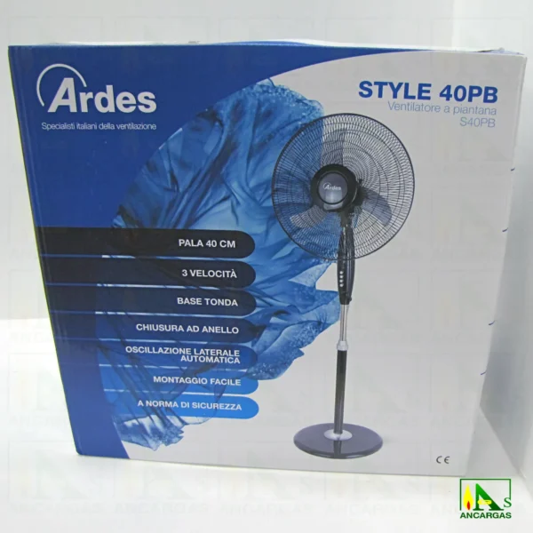 Ardes Ventilador de Pie Style 40 negro - Imagen Web de Ancargas ©