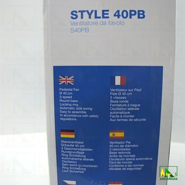 Ardes Ventilador de Pie Style 40 negro - Imagen Web de Ancargas ©