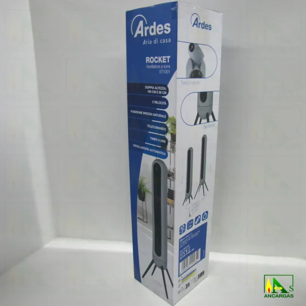 VENTILADOR DE TORRE ROCKET DE 45W - Imagen Web de Ancargas ©