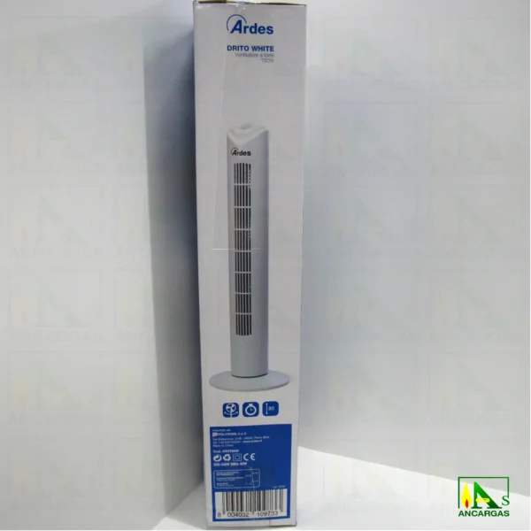 Ardes ventilador drito blanco - Imagen Web de Ancargas ©