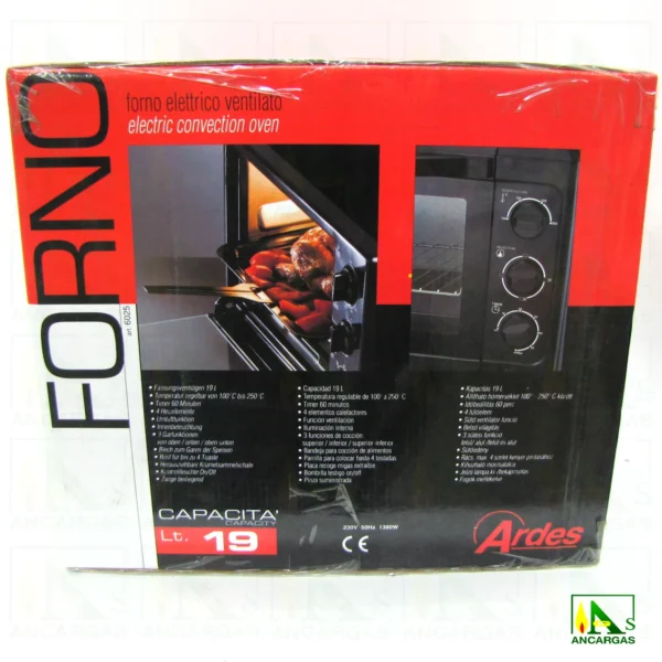 Ardes Horno eléctrico de 19L 1380W - Imagen Web de Ancargas ©