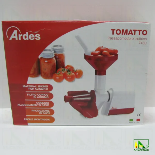 Procesador eléctrico de tomates - Imagen Web de Ancargas ©