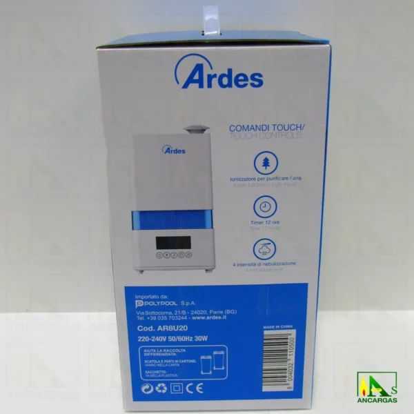 Ardes Humidificador Nebulo Digital 30W - Imagen Web de Ancargas ©