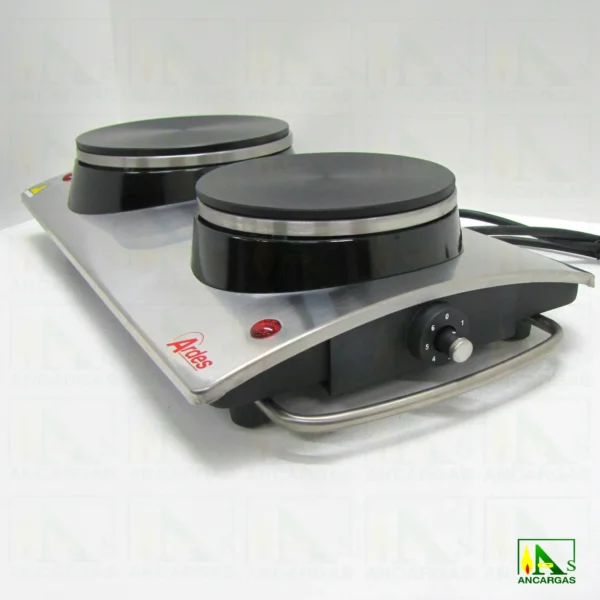 TIKAPPA INOX Hornillo Eléctrico Inox. FC-TK22 - 1000+1500W - Imagen Web de Ancargas ©