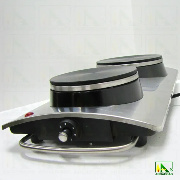 TIKAPPA INOX Hornillo Eléctrico Inox. FC-TK22 - 1000+1500W - Imagen Web de Ancargas ©