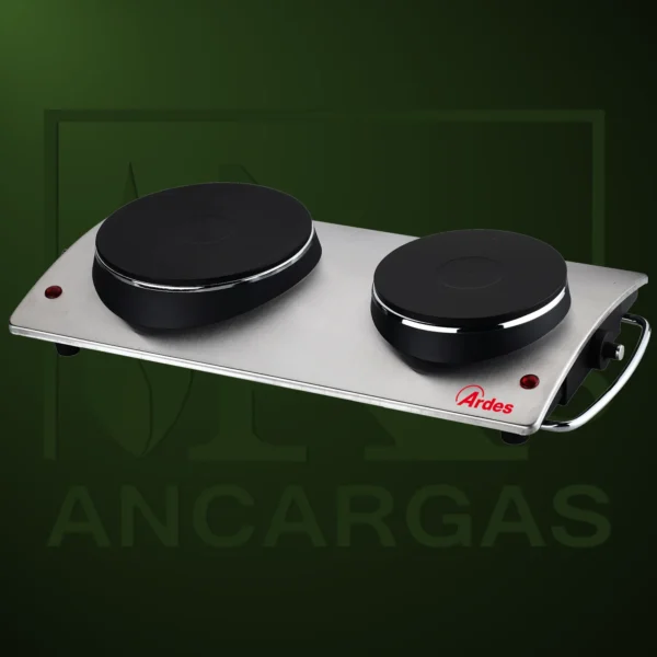TIKAPPA INOX Hornillo Eléctrico Inox. FC-TK22 - 1000+1500W - Imagen Web de Ancargas ©