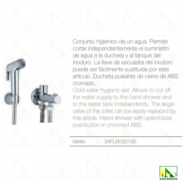 Flix Kit ducheta con agua FRIA para sustituir el bidet - Imagen Web de Ancargas ©