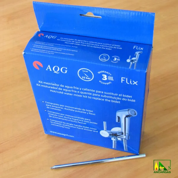 Flix Kit ducheta para sustituir el bidet agua FRIA y CALIENTE - Imagen Web de Ancargas ©