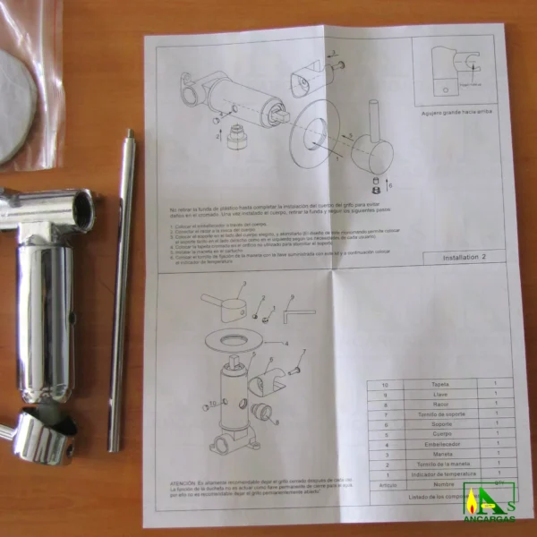Flix Kit ducheta para sustituir el bidet agua FRIA y CALIENTE - Imagen Web de Ancargas ©
