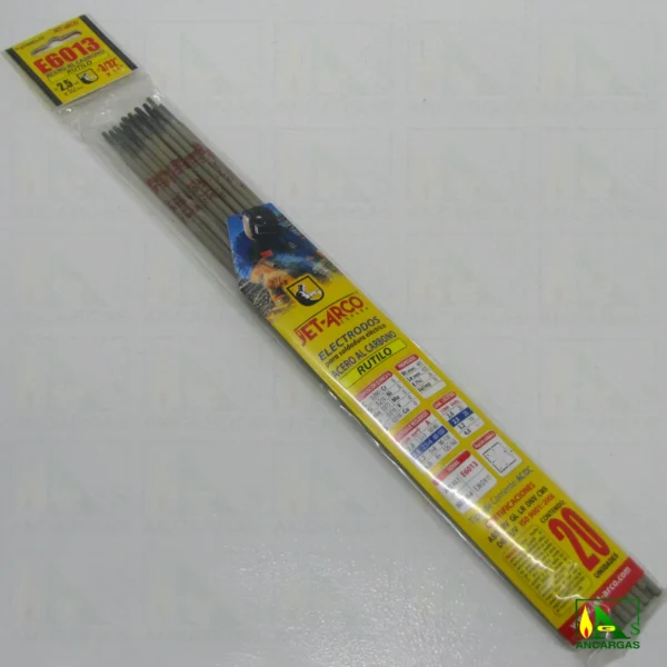 Electrodo Rutilo universal para soldadura eléctrica Jet Arco AWS E-6013 2,5mm - Imagen Web de Ancargas ©