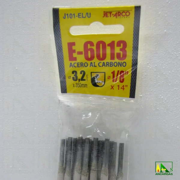 Electrodo Rutilo universal para soldadura eléctrica Jet Arco AWS E-6013 3,2mm - Imagen Web de Ancargas ©