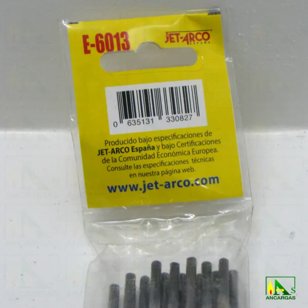 Electrodo Rutilo universal para soldadura eléctrica Jet Arco AWS E-6013 3,2mm - Imagen Web de Ancargas ©