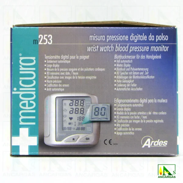 Medicura Medidor de Presión digital de muñeca - Imagen Web de Ancargas ©