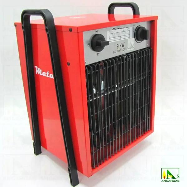 Generador de aire caliente eléctrico (trifásico) 7740 Kcalh caudal 800 m³h - Imagen Web de Ancargas ©