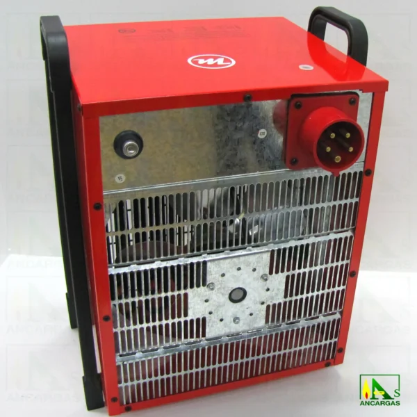 Generador de aire caliente eléctrico (trifásico) 7740 Kcalh caudal 800 m³h - Imagen Web de Ancargas ©