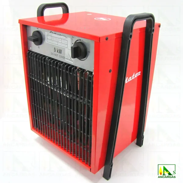 Generador de aire caliente eléctrico (trifásico) 7740 Kcalh caudal 800 m³h - Imagen Web de Ancargas ©