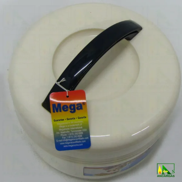 Fiambrera 2 compartimentos aislados con asa externa de capacidad 2L - Imagen Web de Ancargas ©