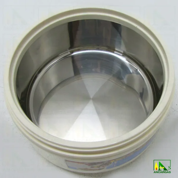 Fiambrera 2 compartimentos aislados con asa externa de capacidad 2L - Imagen Web de Ancargas ©