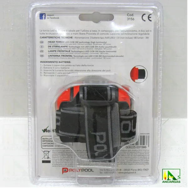 Ardes PolyPool Linterna LED Para Cabeza - Imagen Web de Ancargas ©