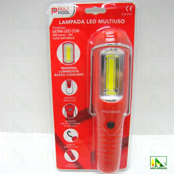 Ardes PolyPool Linterna LED COB 3W 200lm con soporte - Imagen Web de Ancargas ©