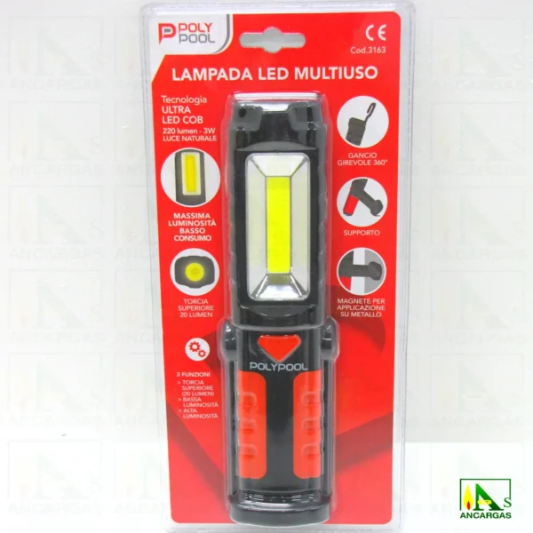 Ardes PolyPool Linterna LED COB 3W 200lm - Imagen Web de Ancargas ©
