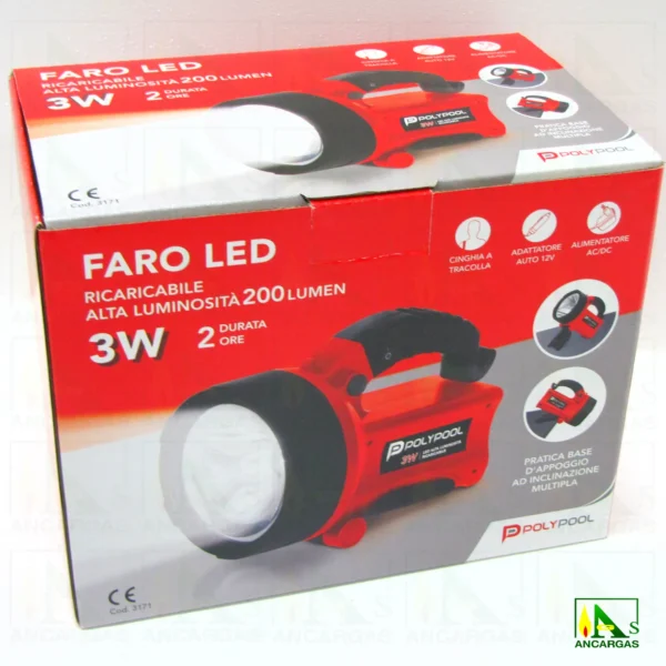 Ardes PolyPool Linterna LED Recargable 3W - Imagen Web de Ancargas ©
