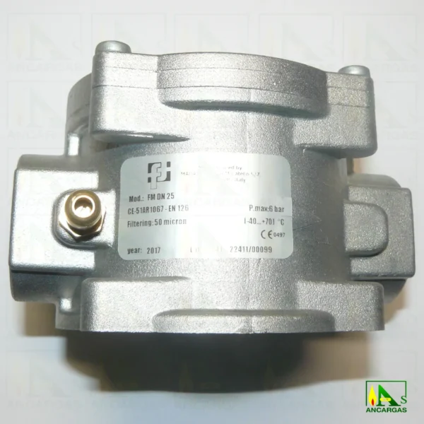 Filtro PN-6 roscado cuerpo de aluminio MADAS – Imagen Web de Ancargas ©