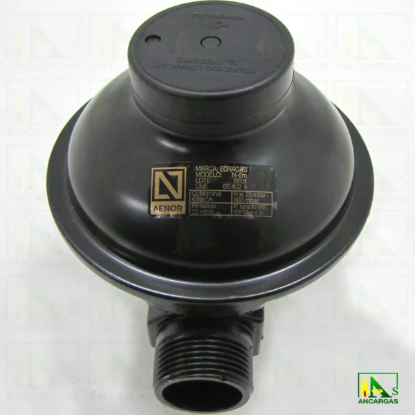 Regulador escuadra GN 20mbar – Imagen Web de Ancargas ©