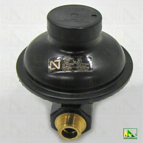 Regulador abonado GAS NATURAL NG-6 recto con purgador – Imagen Web de Ancargas ©