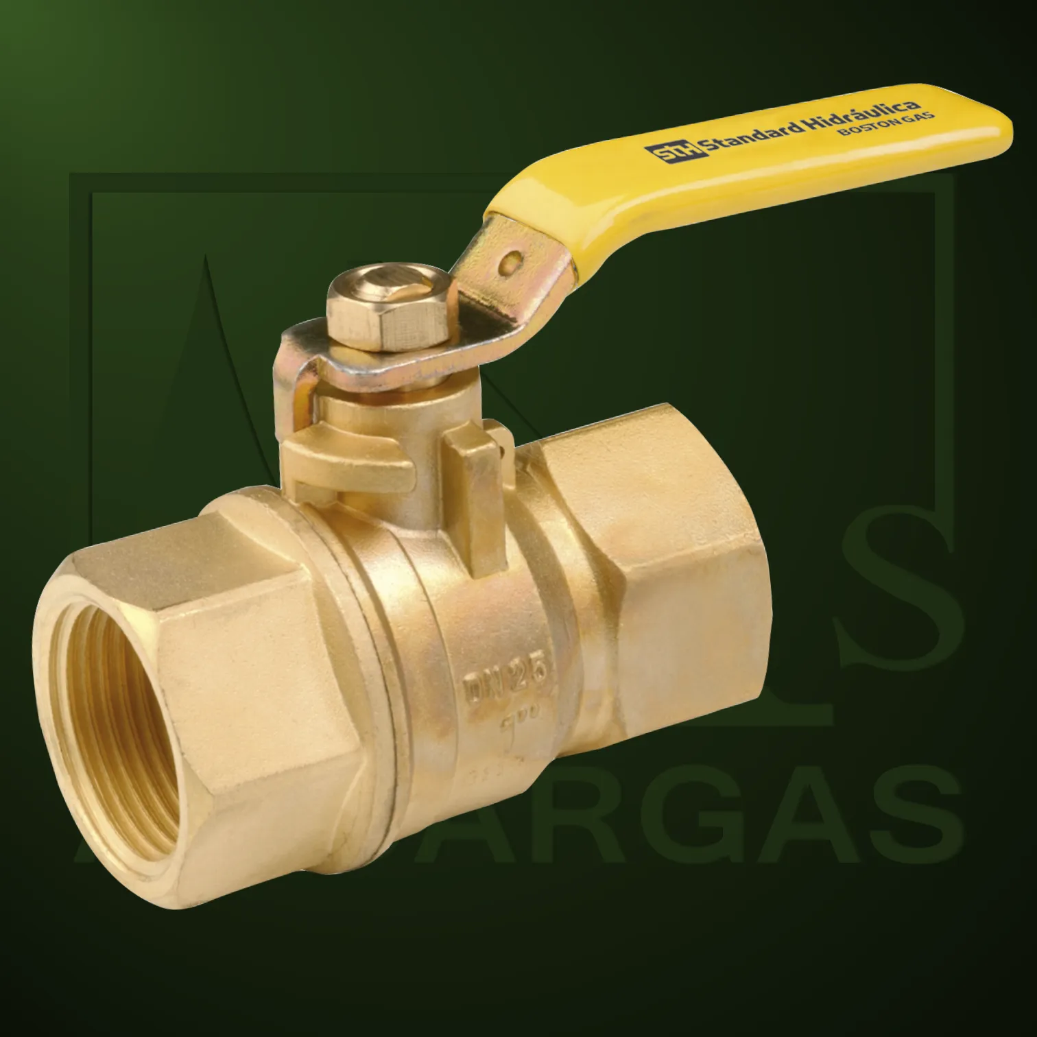 Llave de corte PN-5 - Llave esfera montante o línea en su color palanca - Imagen Web de Ancargas ©