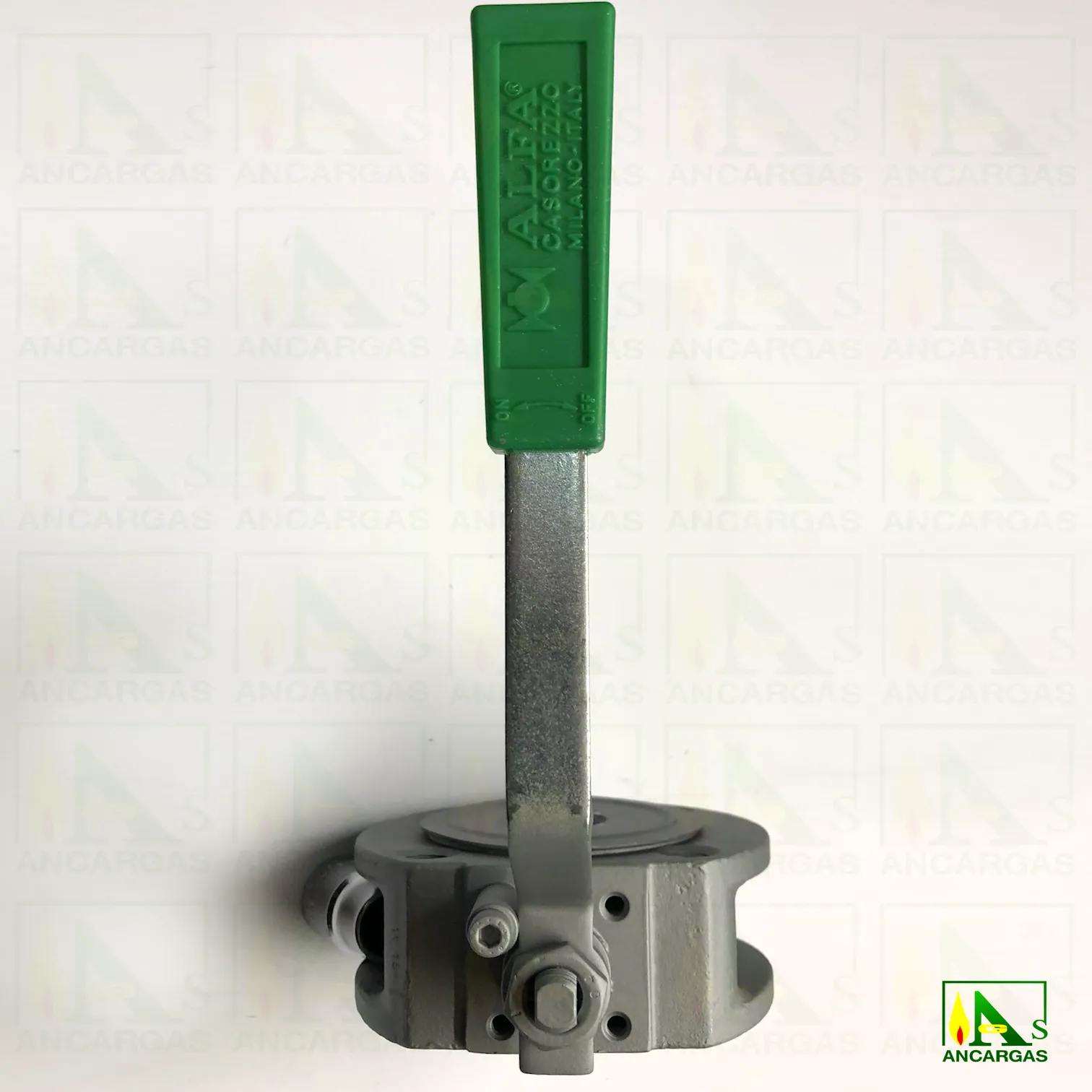 Válvula de esfera en acero con bola inox PN 16-40 - Imagen Web de Ancargas ©