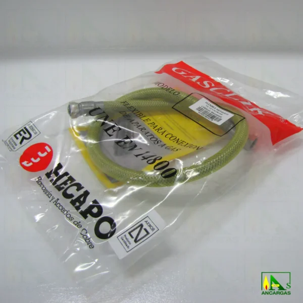 Tubo flexible inox. Presinox blindado para GLP 20x150 - Imagen Web de Ancargas ©