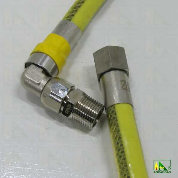 Tubo flexible metálico giratorio - Imagen Web de Ancargas ©