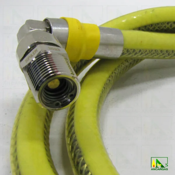 Tubo flexible metálico giratorio - Imagen Web de Ancargas ©