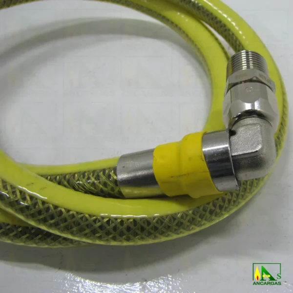 Tubo flexible metálico giratorio - Imagen Web de Ancargas ©