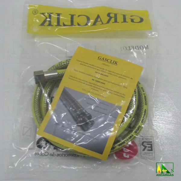 Tubo flexible metálico giratorio - Imagen Web de Ancargas ©