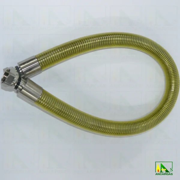 Tubo flexible inox. industrial para GN o GLP - Imagen Web de Ancargas ©