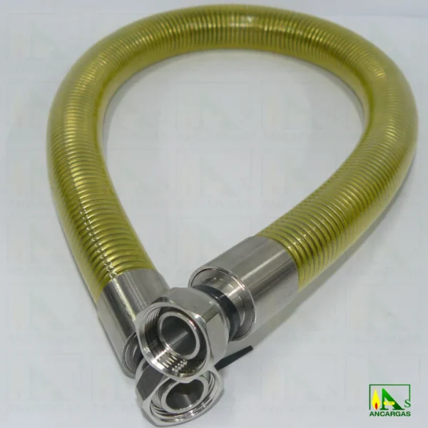 Tubo flexible inox. industrial para GN o GLP - Imagen Web de Ancargas ©