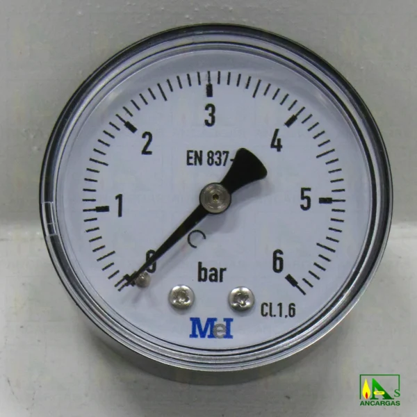Manómetro seco horizontal-posterior - Imagen Web de Ancargas ©