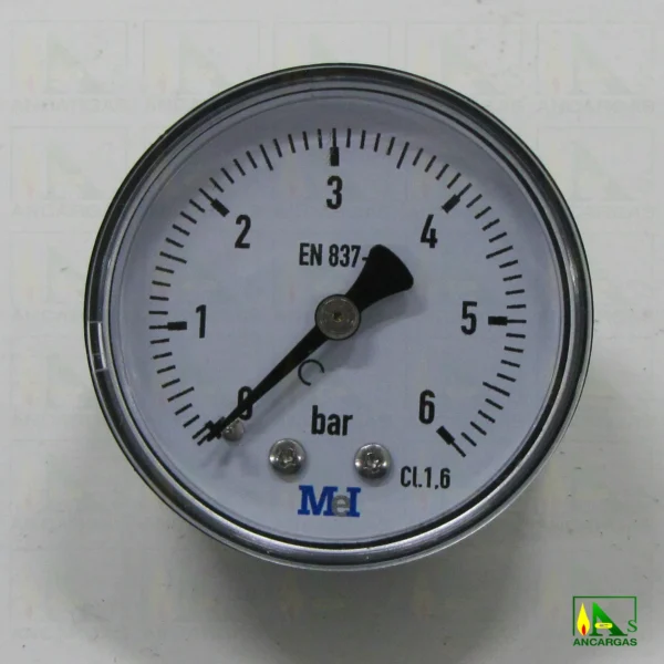 Manómetro seco horizontal-posterior - Imagen Web de Ancargas ©