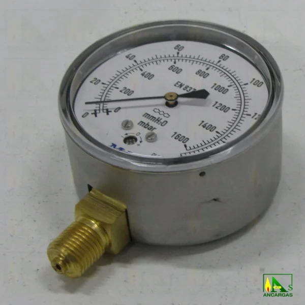 VENTOMETRO 63mm 0-160 mbar - Imagen Web de Ancargas ©
