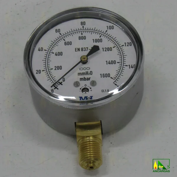 VENTOMETRO 63mm 0-160 mbar - Imagen Web de Ancargas ©