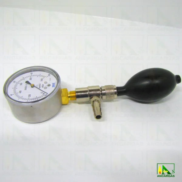 Conjunto ventómetro de 0 - 1000 mm.c.d.a. para comprobación estanqueidad - Imagen Web de Ancargas ©
