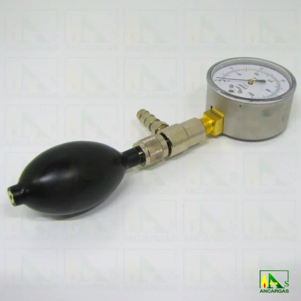 Conjunto ventómetro de 0 - 1000 mm.c.d.a. para comprobación estanqueidad - Imagen Web de Ancargas ©