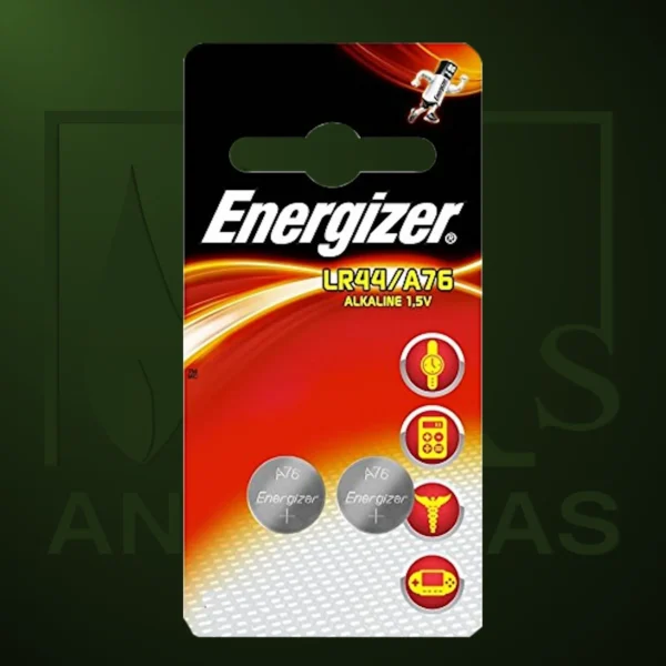 Pila Energizer - Pila de Mando de Botón LR44-A76 x 2 - Imagen Web de Ancargas ©