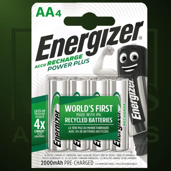 Pila Energizer - Power Plus Recargable HR06 2000MAH AA x 4 - Imagen Web de Ancargas ©