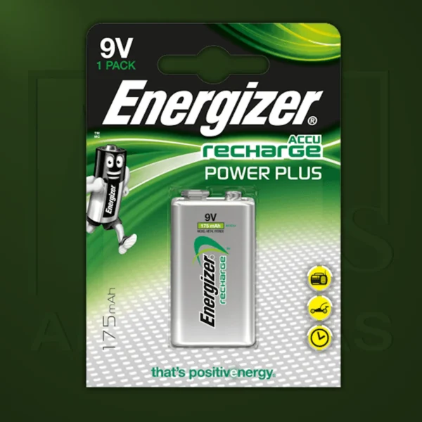 Pila Energizer - Power Plus Recargable HR22 175MAH 9V x 1 - Imagen Web de Ancargas ©